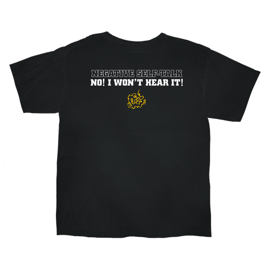 Negative Self Talk Black Tee